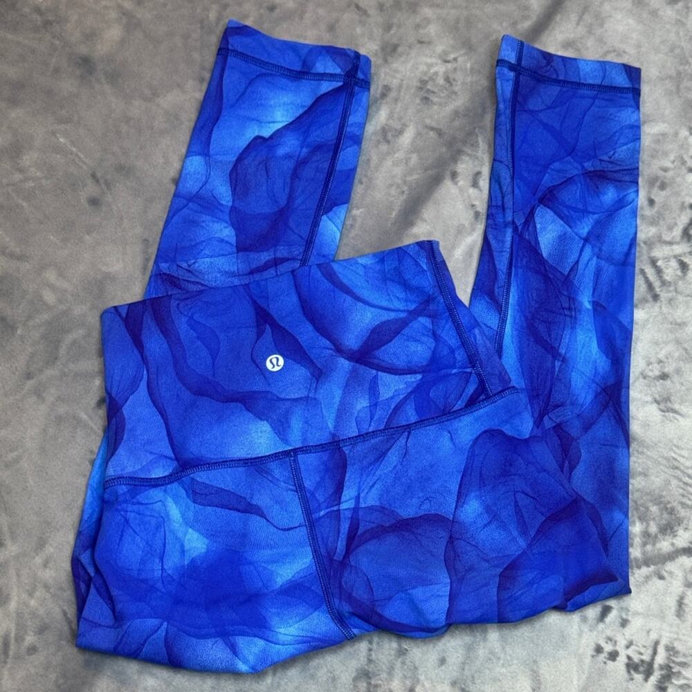 Lululemon Wunder Under Pant"Midnight‎ Tulle Multi" pattern.  4